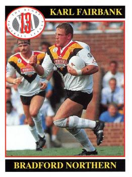 1991 Merlin Rugby League #16 Karl Fairbank Front